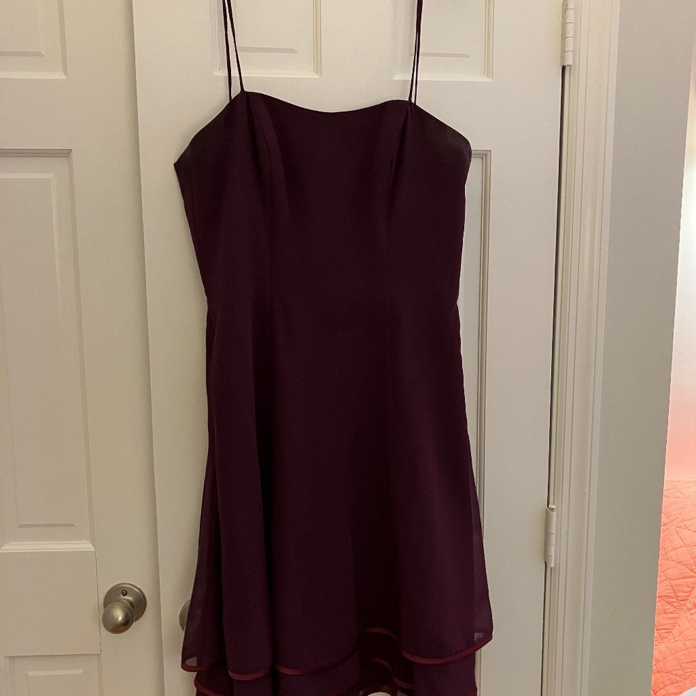 Alfred Angelo Purple Dress, Knee Length